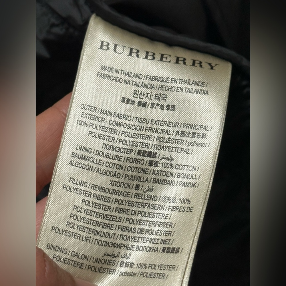 Burberry Brit Black and Gold Quilted Jacket with Hood - Picture 7 of 17